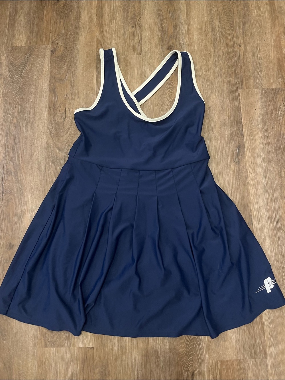 Prince Pickleball Navy Sports Dress with Cream Trim
